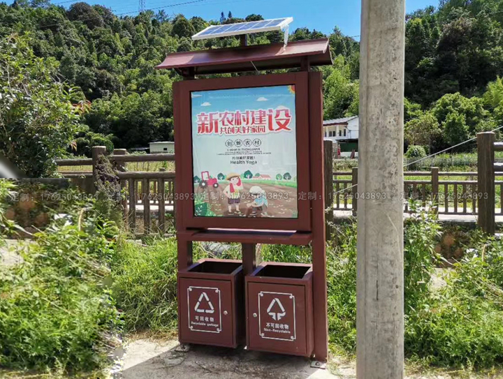 廣告位垃圾桶三（可加太陽能、滾動(dòng)系統(tǒng)）